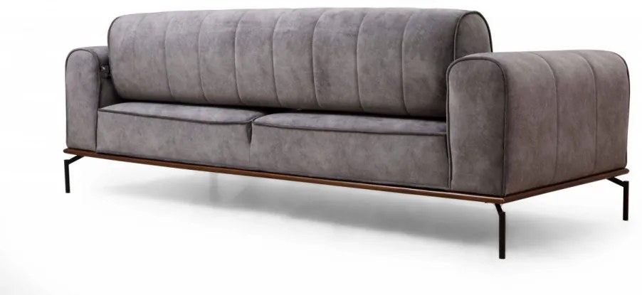 Canapea Extensibilă cu 3 Locuri Siesta Plain Back 3 Seater, Antracit