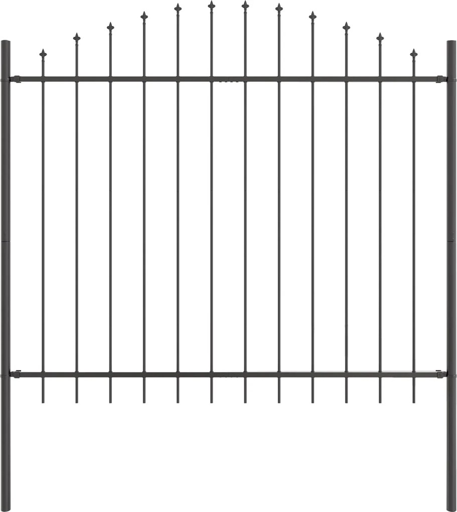 vidaXL Gard de Grădină 7 pcs Gri 170 x 190 cm