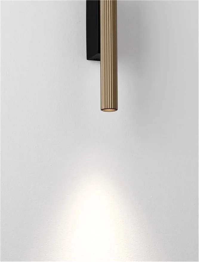 Aplica LED ambientala stil minimalist PARON auriu/negru H-30cm