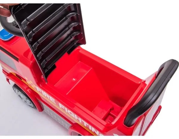 Bicicletă fără pedale Mercedes C-Class mașină de pompieri, roșu