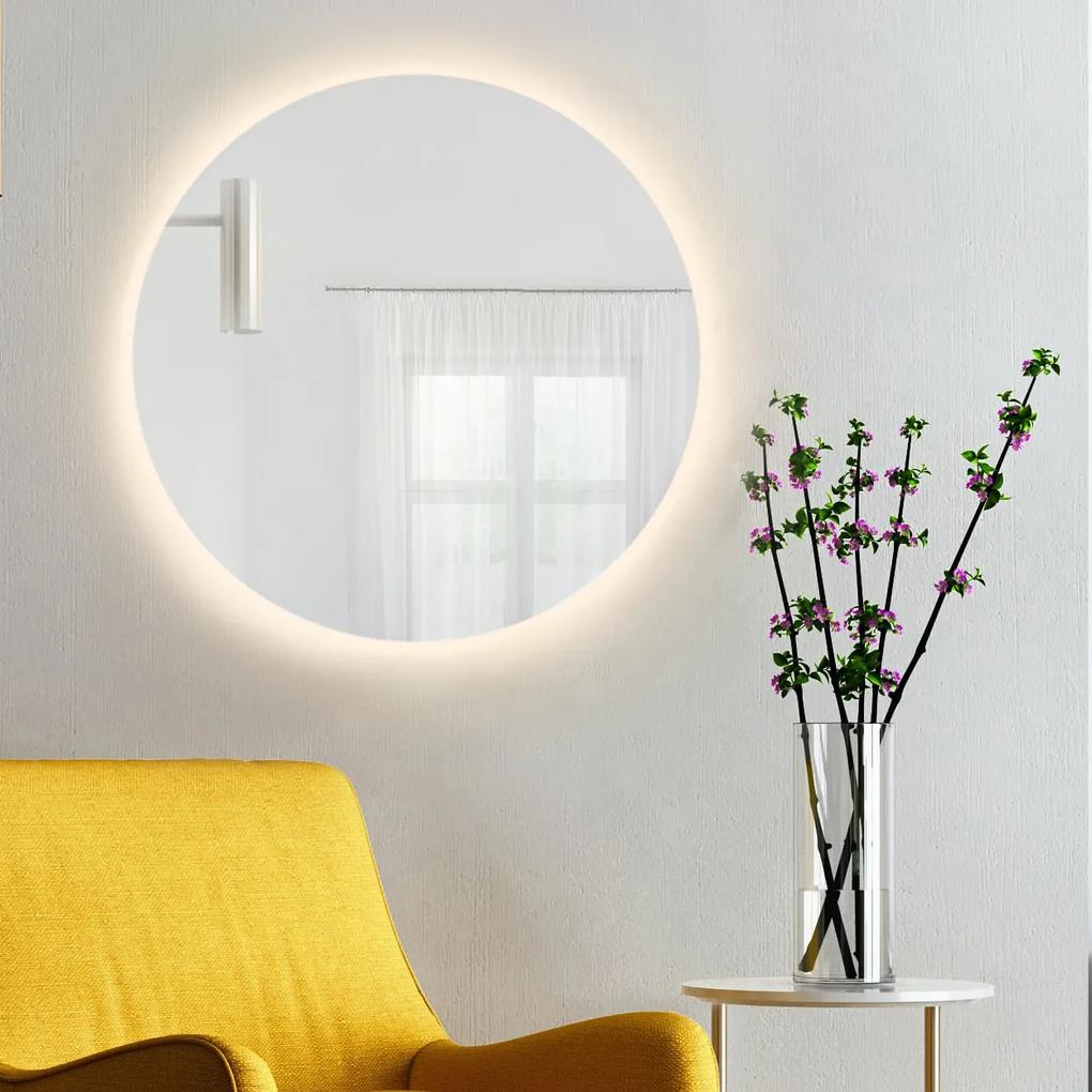 Baltica Design Bright oglindă 100x100 cm rotund cu iluminare 5904107912691