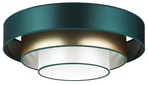 Plafonieră LED Duolla LUNETA LED/26W/230V d. 60 cm 4000K verde/auriu