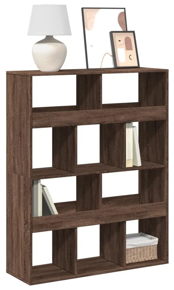 vidaXL Bibliotecă, stejar maro, 100x33x125,5 cm, lemn prelucrat
