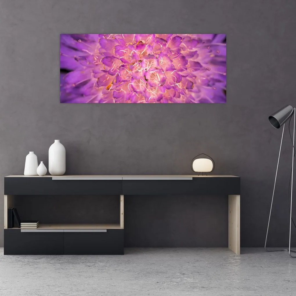 Tablou detailat cu floare (120x50 cm)