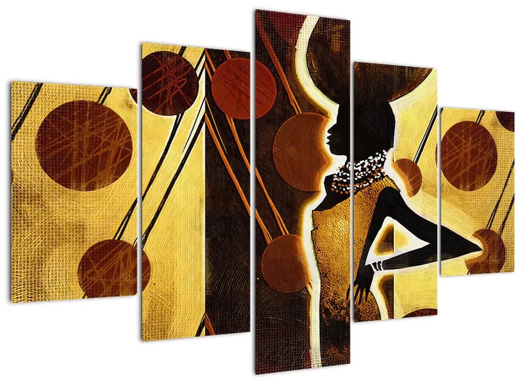 Tablou cu pictură artistică străveche (150x105 cm)