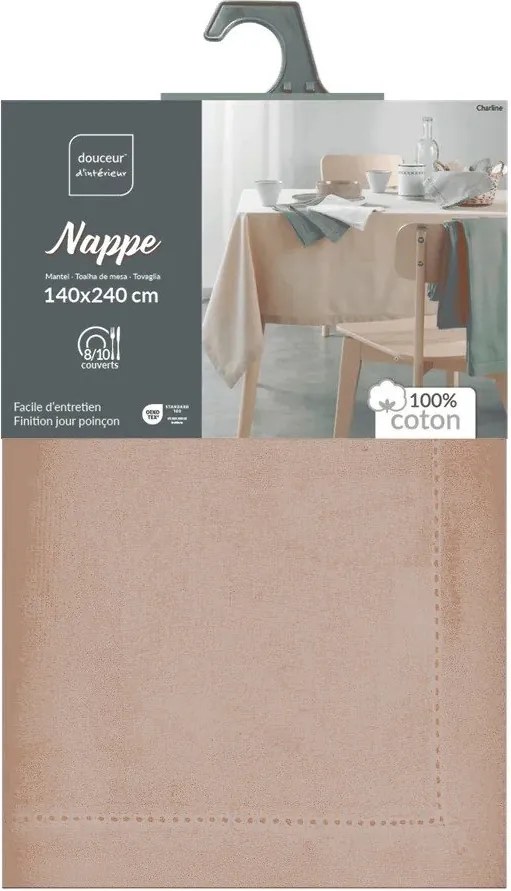 Față de masă din bumbac 140x240 cm Charline – douceur d'intérieur