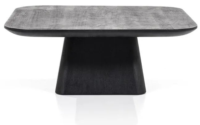Masuta cafea din lemn de mango Aron 80x80 cm neagra