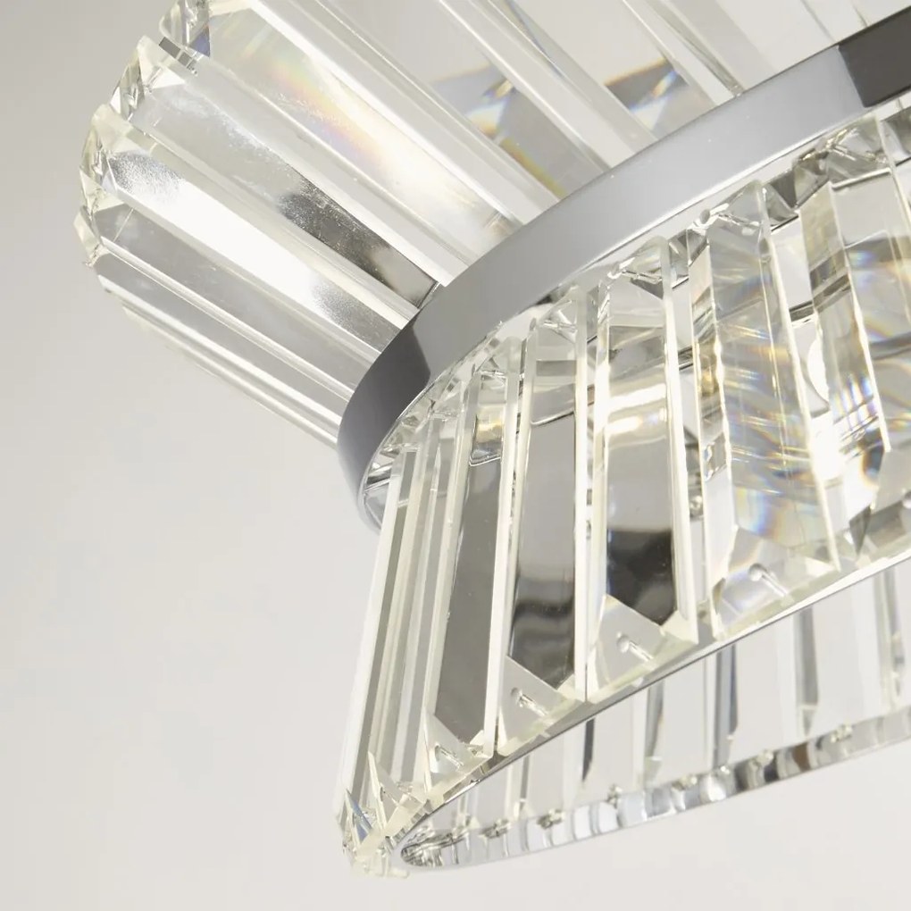 Lustra eleganta cu cristal ideala pentru sufragerie sau bucatarie Uptown 7Lt