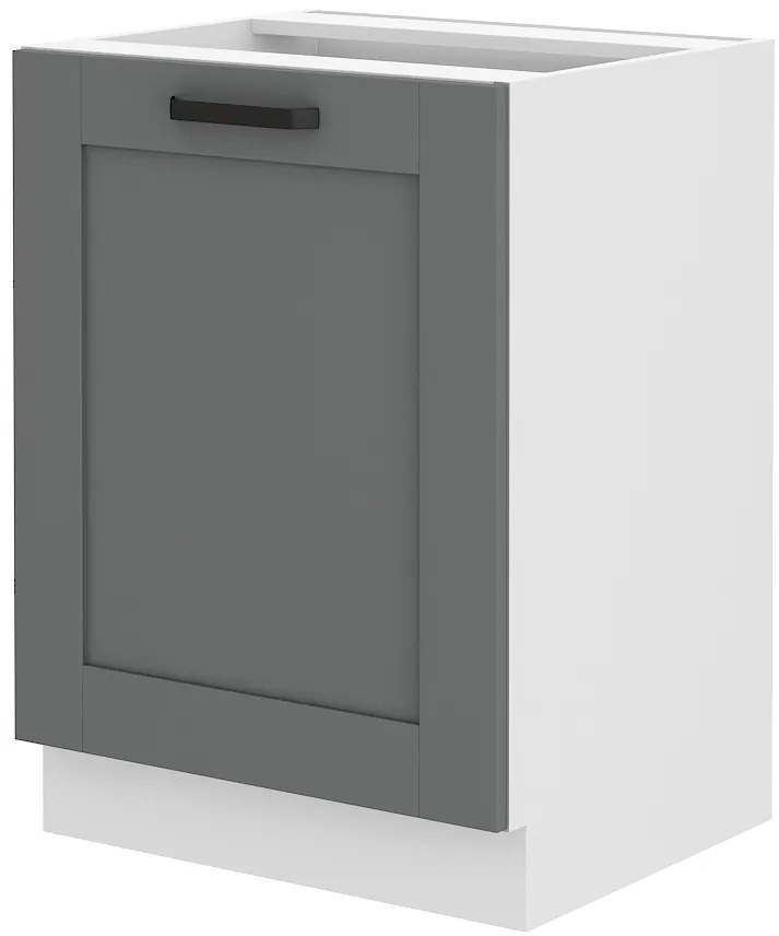 Dulap inferior de bucătărie Lucid 60 D 1F BB (dustgrey + alb). 1045535