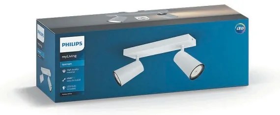 Spot LED MYLIVING PAISLEY 2xGU10/5,5W/230V Philips 50572/31/PN