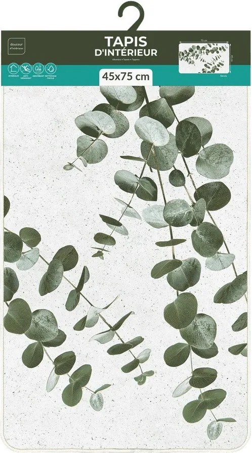 Covor alb/verde 45x75 cm Stevia – douceur d'intérieur