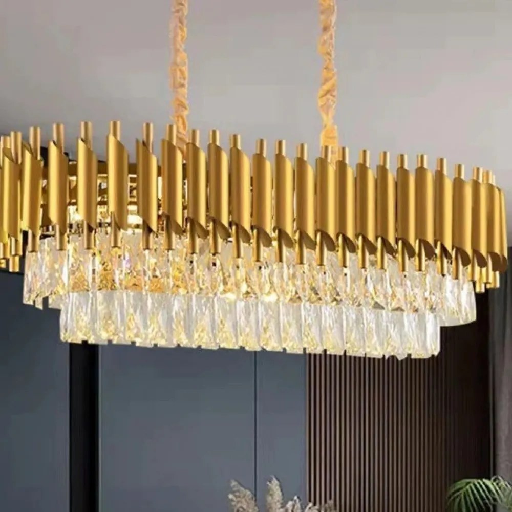 Candelabru Cristal, Elit'S, Gold, EsnS89001-800-300,80cm