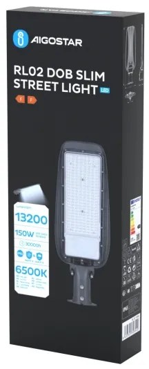Aigostar - Lampă stradală LED SLIM/150W/230V 6500K IP65