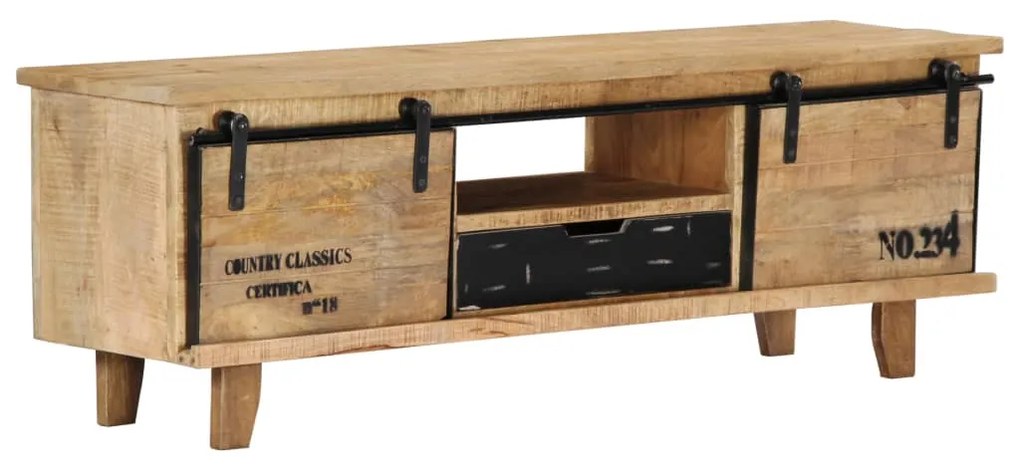 vidaXL Comodă TV, 120 x 30 x 40 cm, lemn masiv de mango