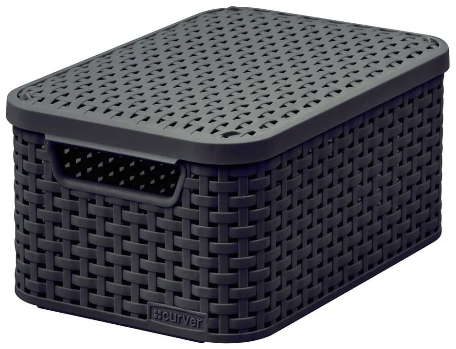 Cutie de depozitare cu capac Curver Style, 6 l, gri