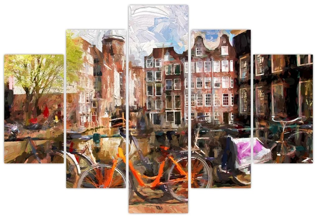 Tablou - Amsterdam, pictură (150x105 cm)
