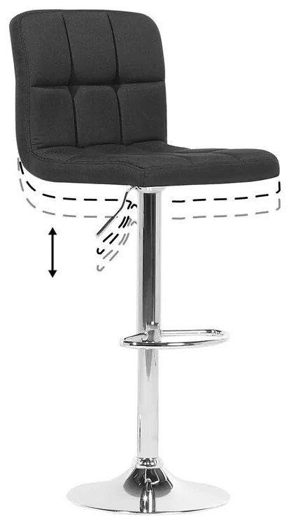 Set scaune tip bar 2buc. Marlon (negru). 1009864