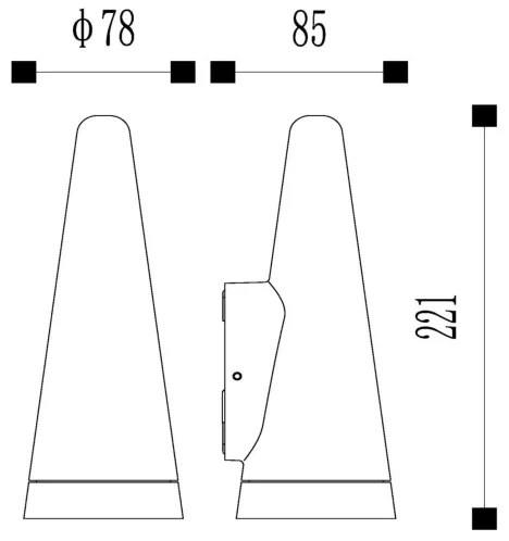 Aplică de exterior Lucide 27803/01/29 WIZARD 1xGU10/35W/230V IP54 negru