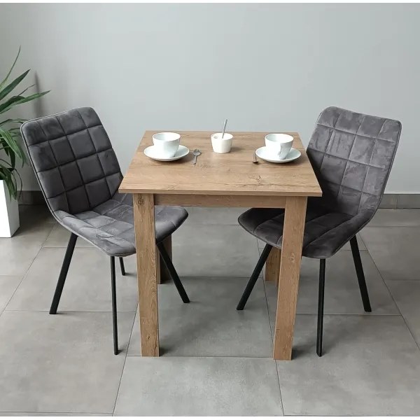 Masă pătrată de sufragerie LEVI stejar sonoma