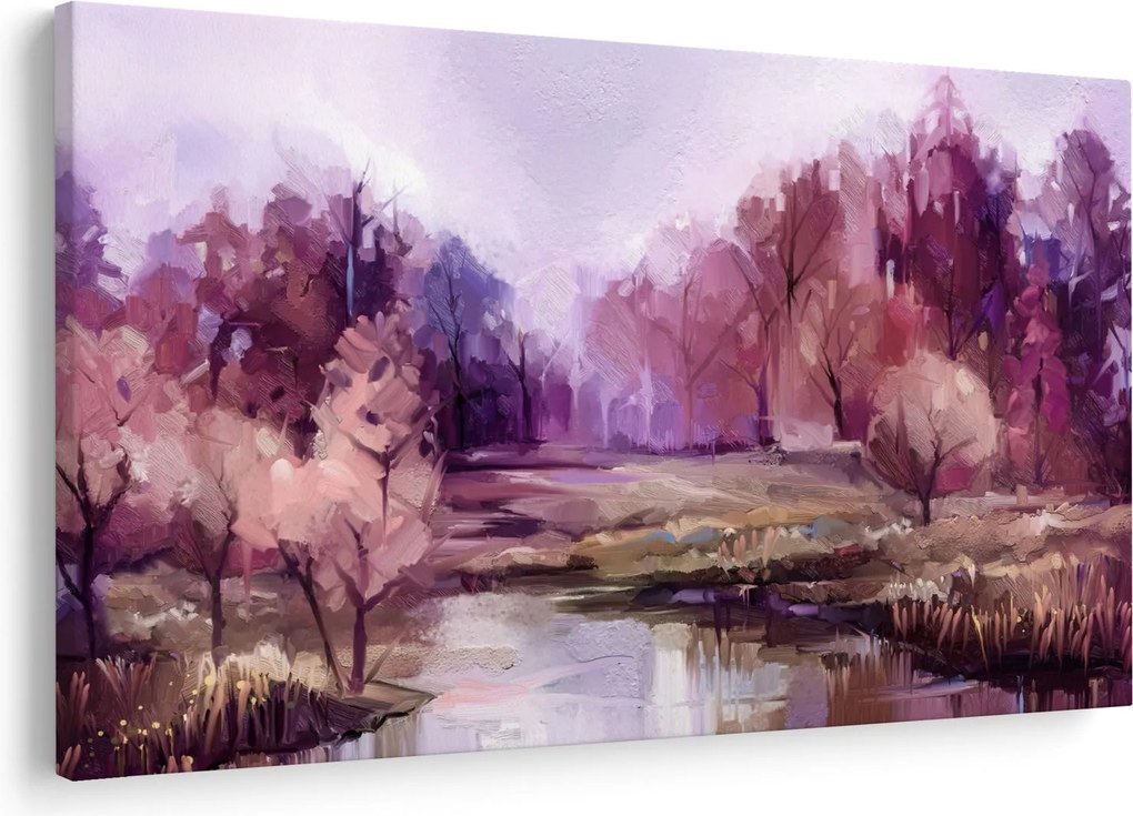 Tablou - Peisaj de toamnă - pictură (90x60 cm)
