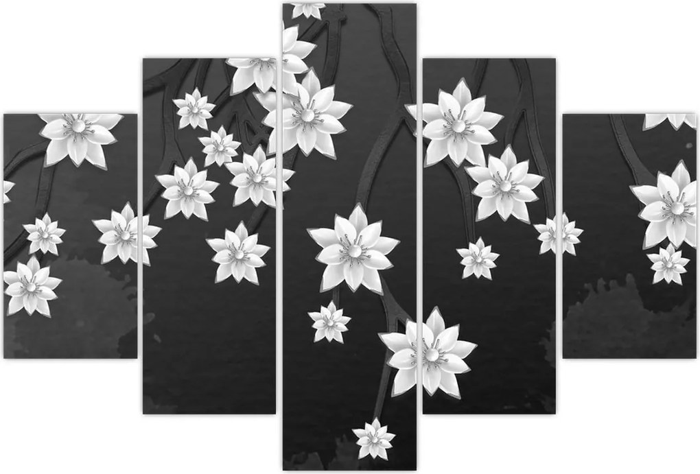 Tablou - Flori pe ramuri (150x105 cm)