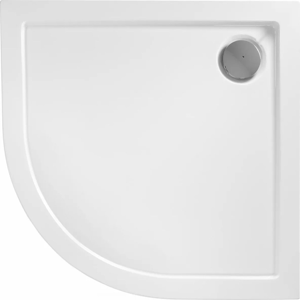 Cabina dus REA Look Chrome 80x80 + Cada de duș Look White