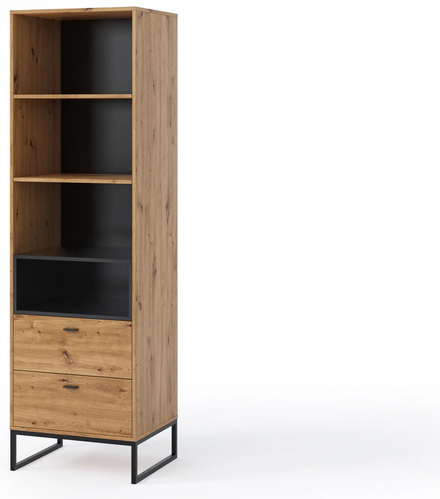 Raft Oliver R60 (Stejar artisan + Negru mat). 1051798