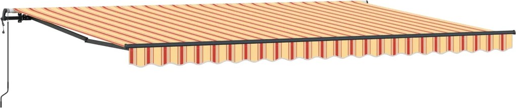 vidaXL Cortina Retractabilă Galben și portocalie 500 × 350 cm