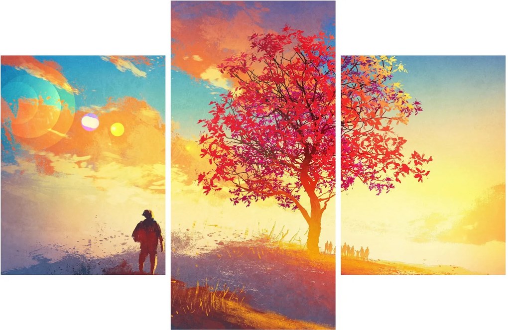 Tablou - casa în deal (90x60 cm)