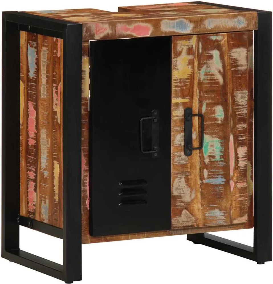 vidaXL Dulap de Baie cu raft Maro 55 x 35 x 60 cm Lemn recuperat masiv