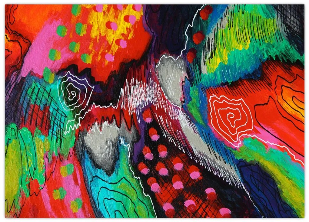 Tablou abstract - culori (70x50 cm)