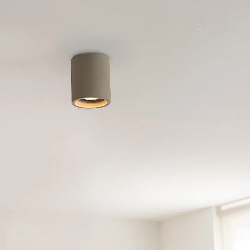 Spot de tavan din beton rustic rotund - Deep