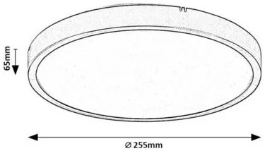Plafoniera pentru baie, Protectie IP44 Alenzo D-25,5cm alba
