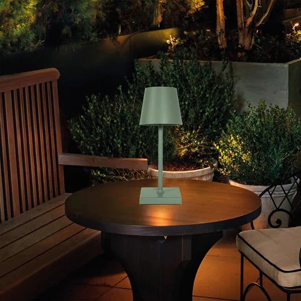 Lampă LED tactilă reîncărcabilă dimabilă de masă LED/3,5W/5V 5200mAh verde