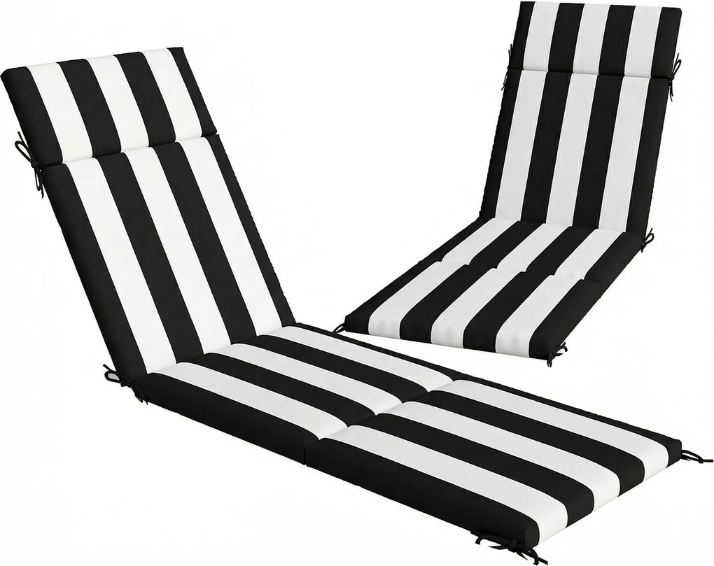 Outsunny perne impermeabile pentru mobilier de piscină, perne mari pentru șezlonguri, perne șezlonguri de exterior | Aosom Romania