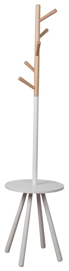 Cuier cu spațiu depozitare Zuiver Table Tree, alb