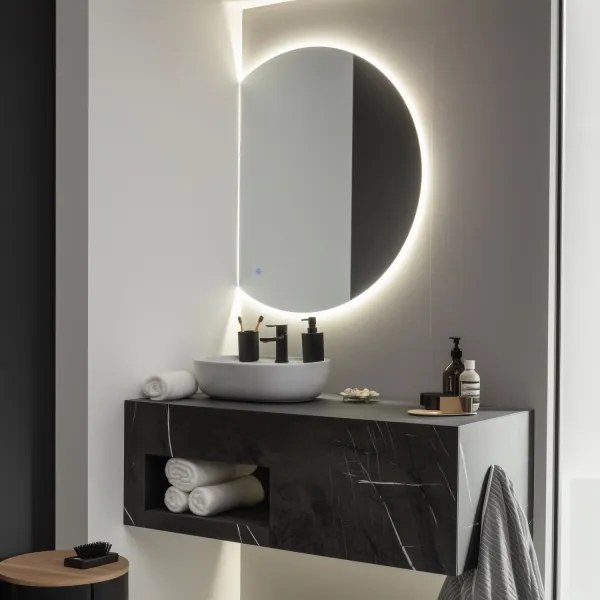 Brilagi - Oglindă de baie MEZZO LED 25W/230V 80x70 cm IP44 CRI 90 reglabilă +CCT