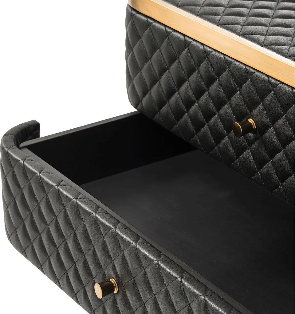 Masuta laterala/ Noptiera cu 2 sertare design LUX Monfort 113407 HZ