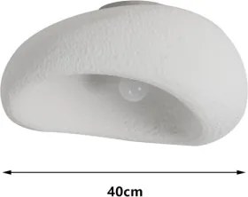 BRILAGI - Corp de iluminat pentru tavan WABI SABI 1xE27/60W/230V Ø 40 cm alb