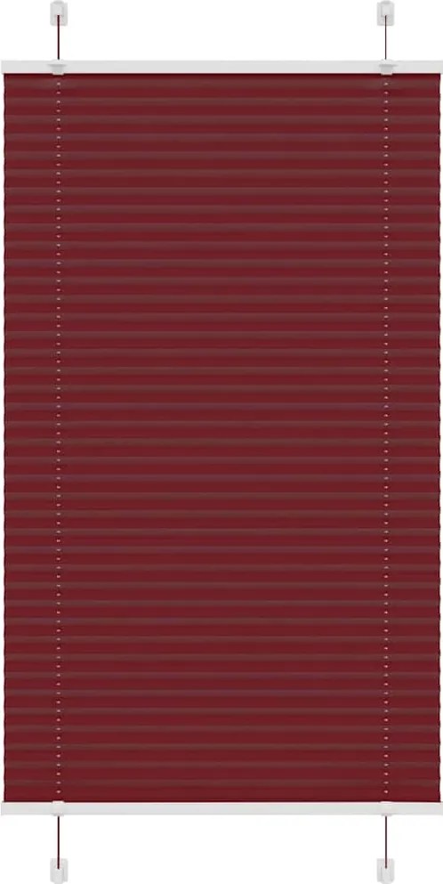 vidaXL Jaluzea plisată Bordeaux Roșu 80x150 cm Lățime țesătură 79,4 cm