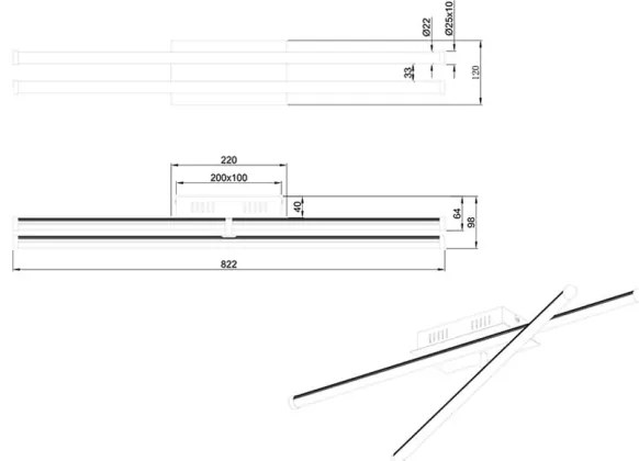Lustră LED dimabilă aplicată SMARAGD 2xLED/8W/230V 3000-6000K Trio