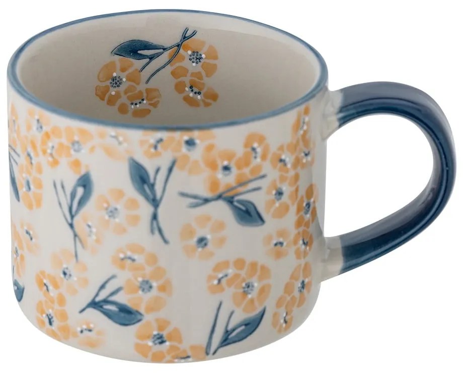 Cană albastră-bej din gresie 400 ml Myah – Bloomingville