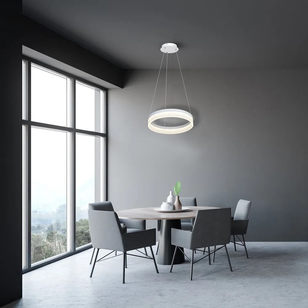 Suspensie RING Milagro Modern, LED, Alb, ML405, Polonia