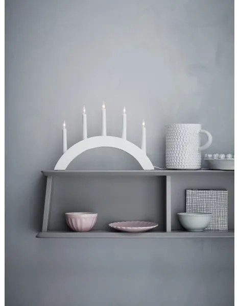 Markslöjd 704469 - Sfeșnic de crăciun ATLE 5xE10/3W/230V alb