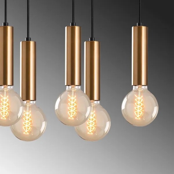 Candelabru TEMPO pe cablu, 10 x E27, 40 W, 230 V, auriu