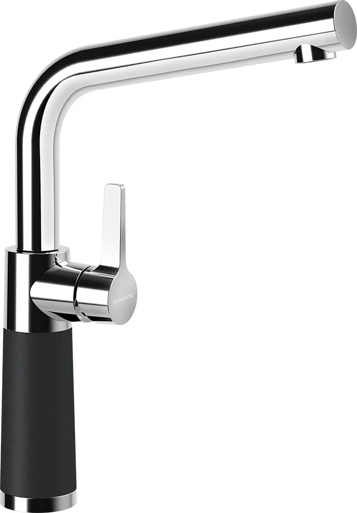 Baterie bucatarie Schock SC-540 Cristadur Magma, aspect granit, cartus ceramic, negru metalizat
