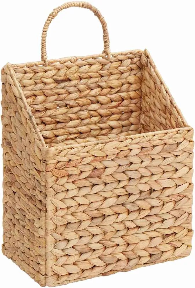 vidaXL Coș Suspendat natural 30 x 17,5 x 49,5 cm Zambilă de apă