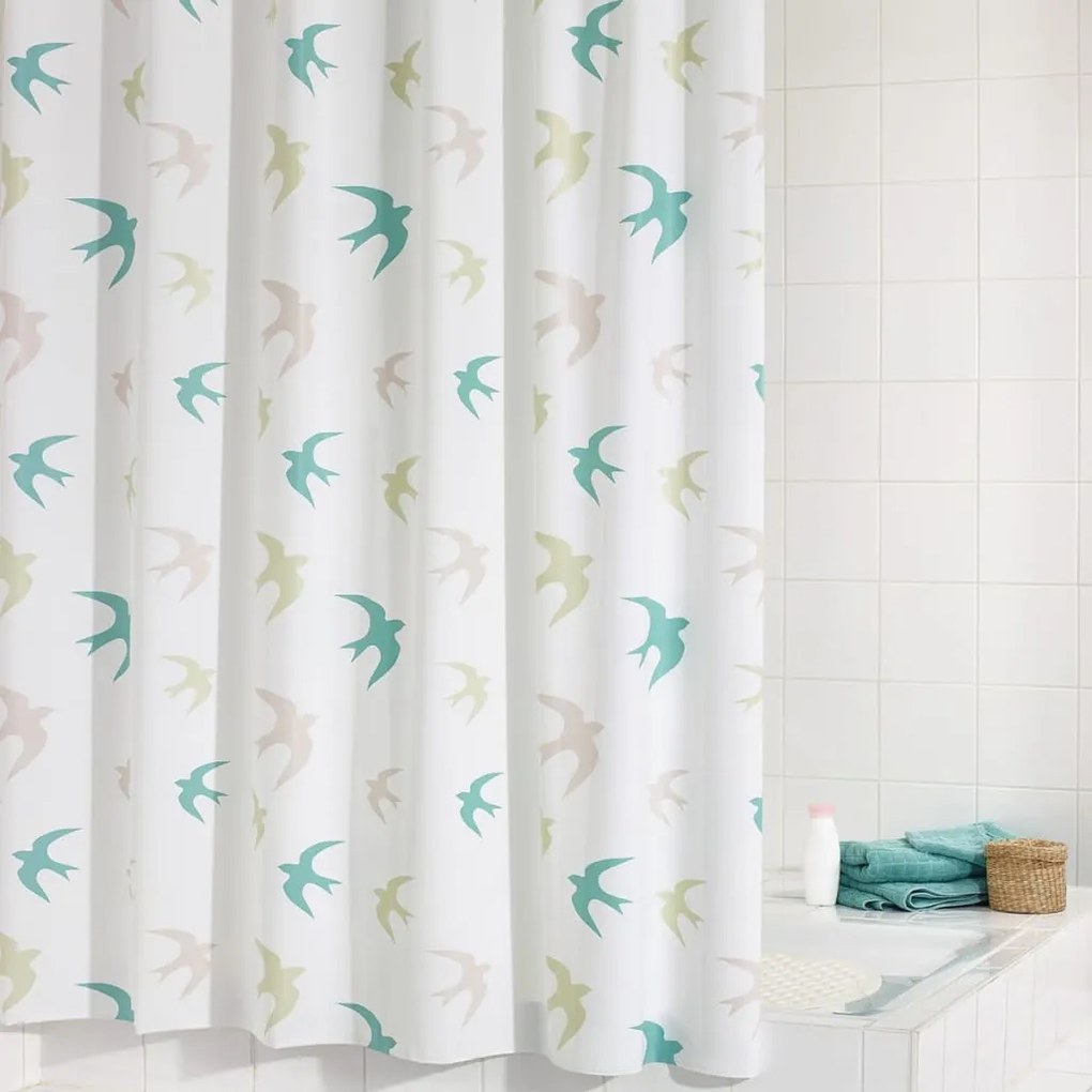 RIDDER Perdea de dus Swallow, 180 x 200 cm