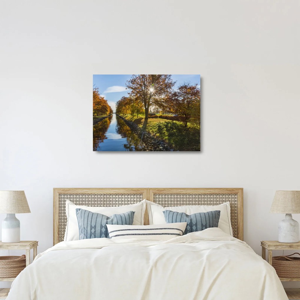 Tablou pe sticlă cu canal de apă (70x50 cm)