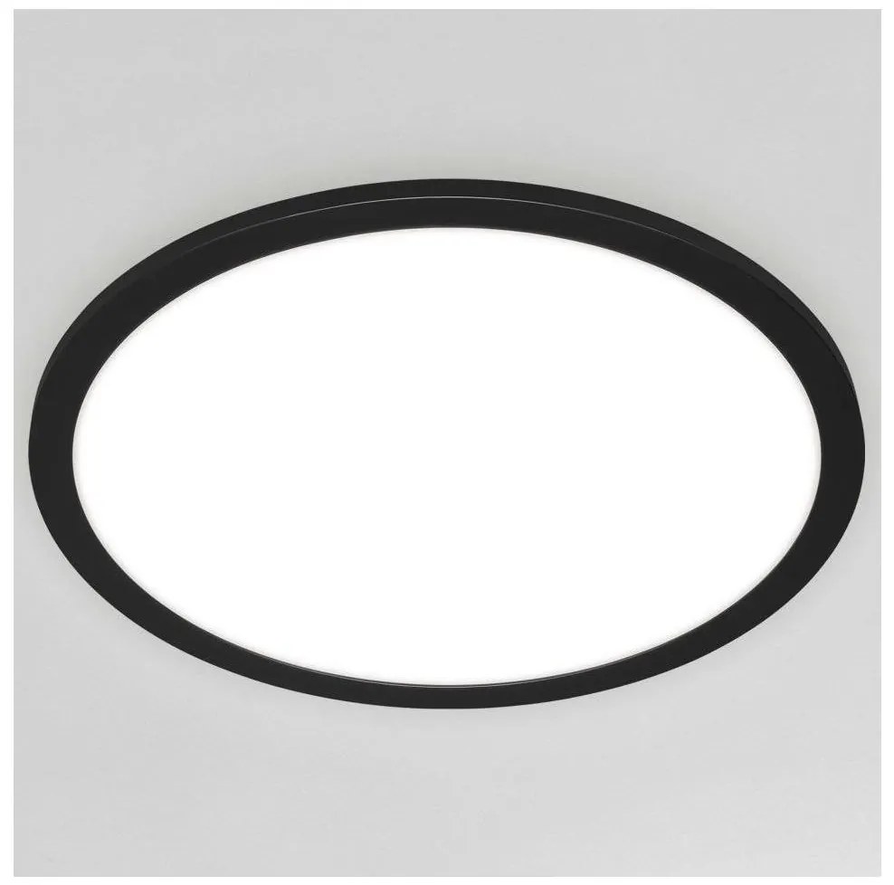 Plafonieră LED dimabilă Briloner 7168-015 PIATTO LED/22W/230V negru + telecomandă